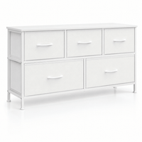 Commode 5 tiroirs blanche – Meuble de rangement