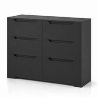 Commode 6 tiroirs en bois sans poignées | Comodela