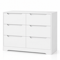 Commode 6 tiroirs en bois sans poignées | Comodela