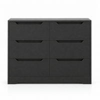 Commode 6 tiroirs en bois sans poignées | Comodela