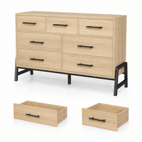 Commode 7 tiroirs chêne naturel – Grand rangement