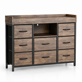 compare product Commode à 8 tiroirs avec LED RGB, ports USB et Type-C
