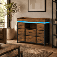 Commode à 8 tiroirs avec LED | Comodela