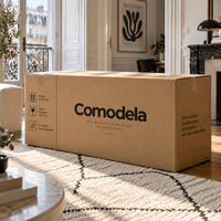 Commode en bois avec 3 tiroirs et portes coulissantes | Comodela